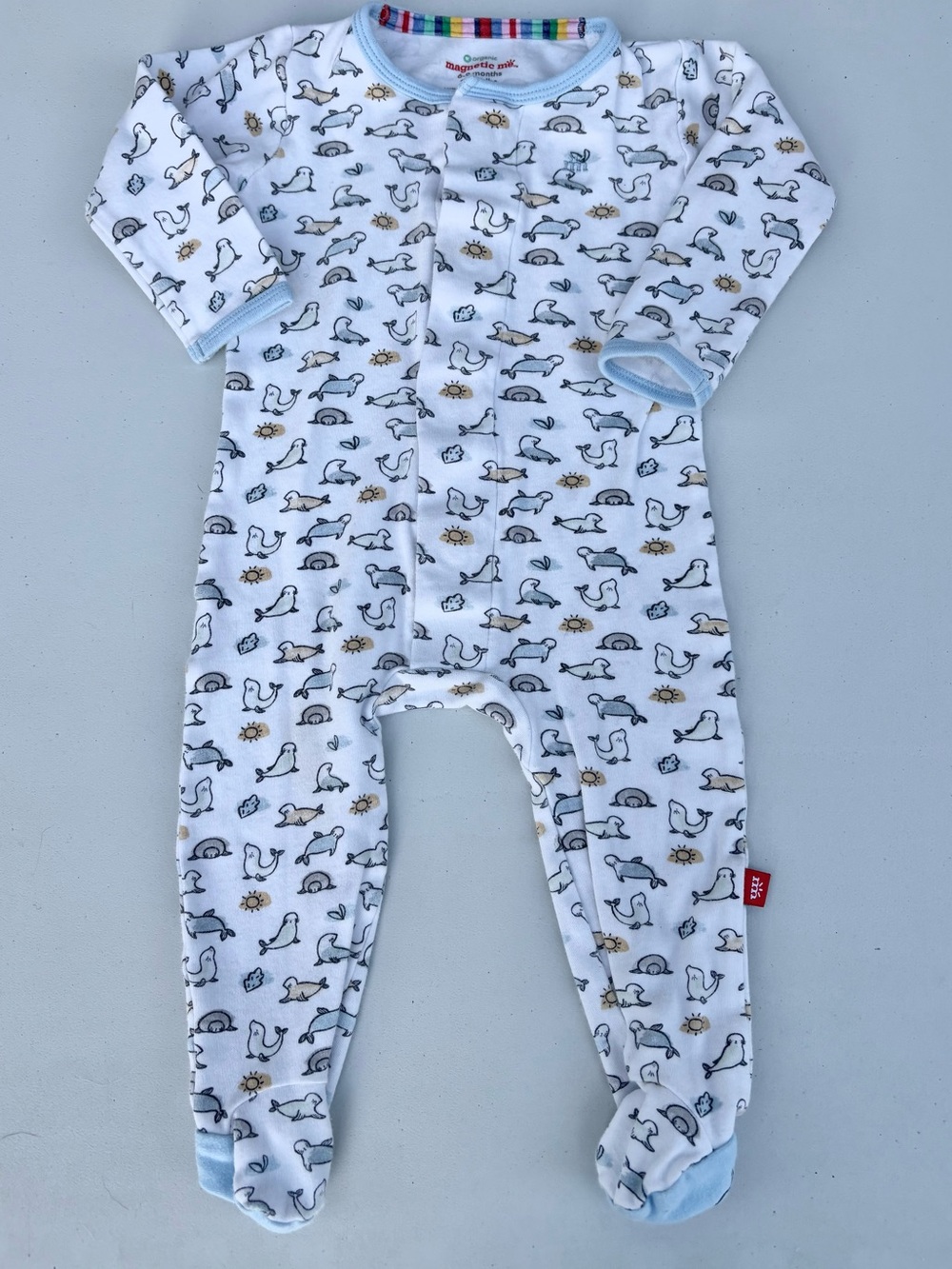 Magnetic Me Seal Print Footie